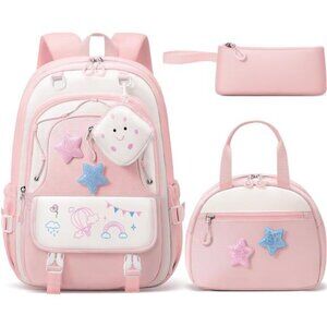 Backpack for Girls Kids School Bags Pink